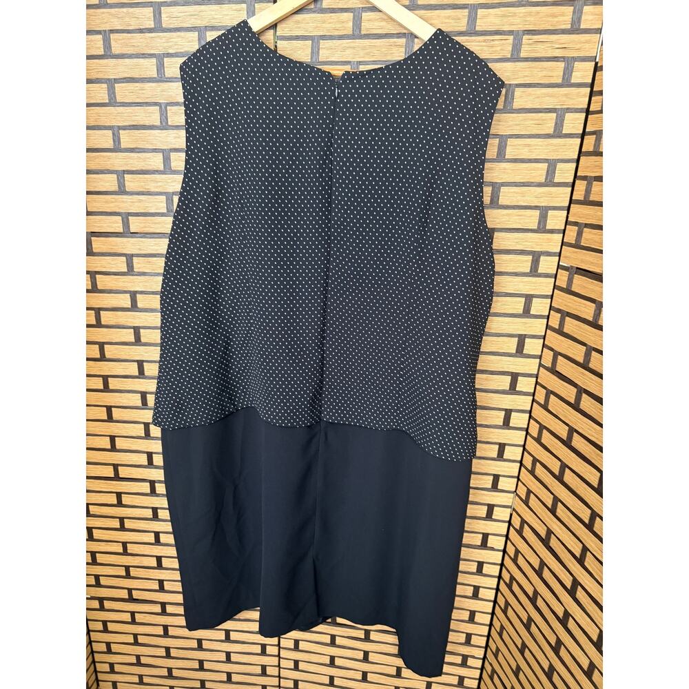 Jessica Howard Black And White Polka Dot Dress Size 24
